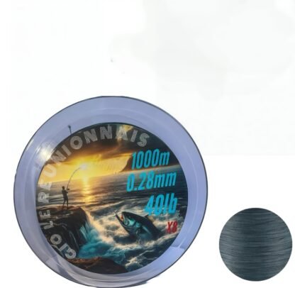 Fil de pêche tressé X8 – 1 000 mètres ULTRA RÉSISTANT | Idéal mer & rivière – Image 3