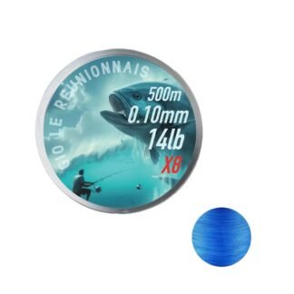 Fil de pêche tressé X8 en 500 mètres (0.10mm, 0.14mm , 0.16mm ou 0.23mm)