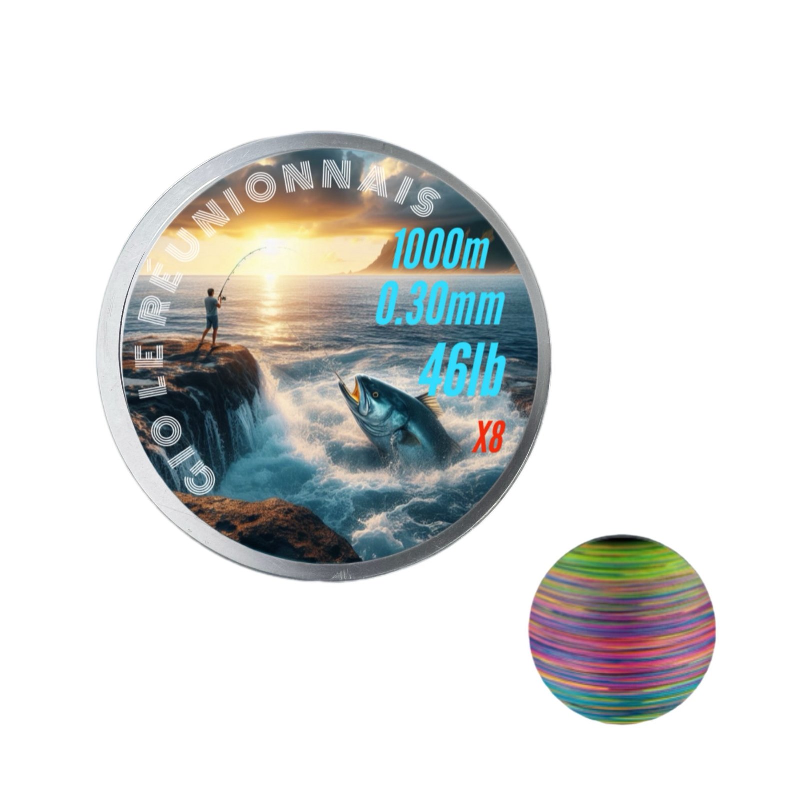Fil de pêche tressé X8 – 1 000 mètres et 500 mètres ULTRA RÉSISTANT | Idéal mer ; rivière ⭐⭐⭐⭐ – Image 10