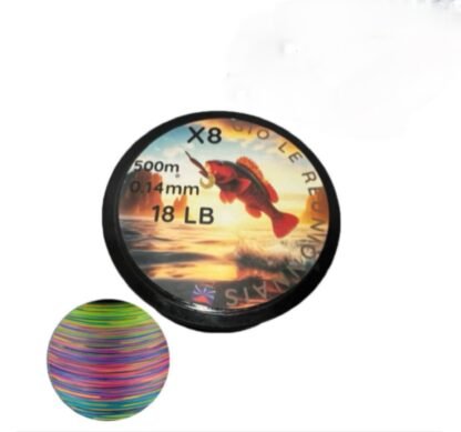 Fil de pêche tressé X8 en 500 mètres (0,14mm , 0,16mm ou 0,23mm)