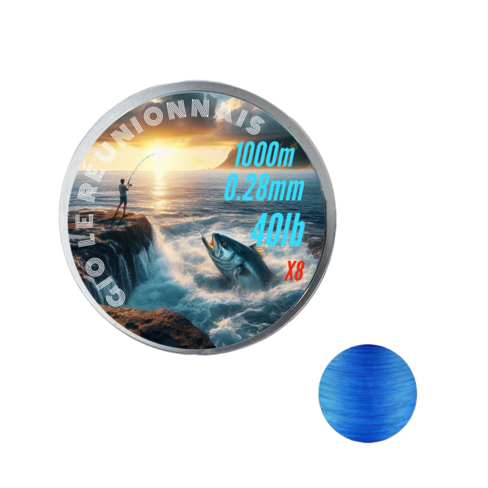 Fil de pêche tressé X8 – 1 000 mètres et 500 mètres ULTRA RÉSISTANT | Idéal mer ; rivière ⭐⭐⭐⭐ – Image 9