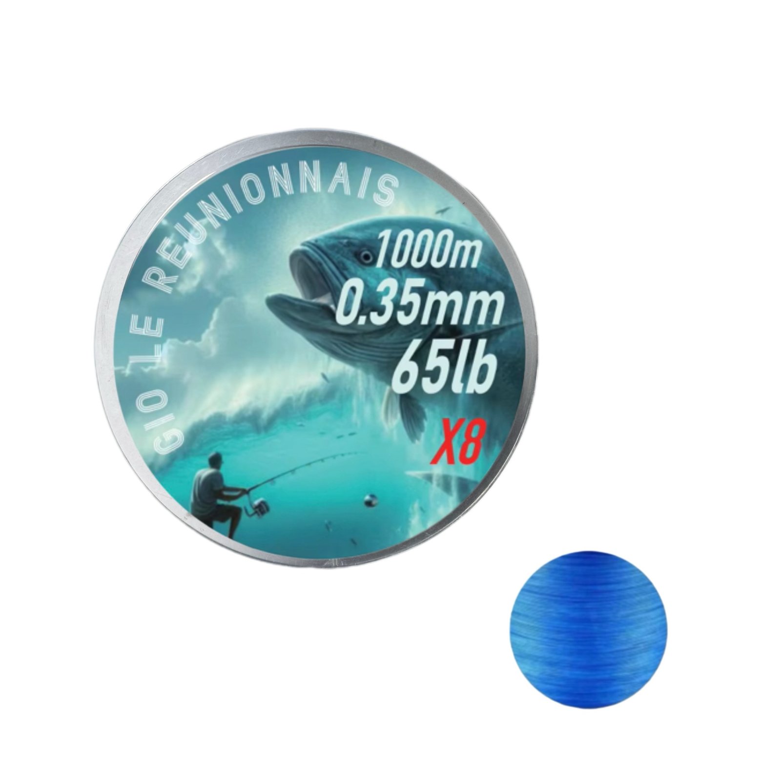 Fil de pêche tressé X8 – 1 000 mètres et 500 mètres ULTRA RÉSISTANT | Idéal mer ; rivière ⭐⭐⭐⭐ – Image 3