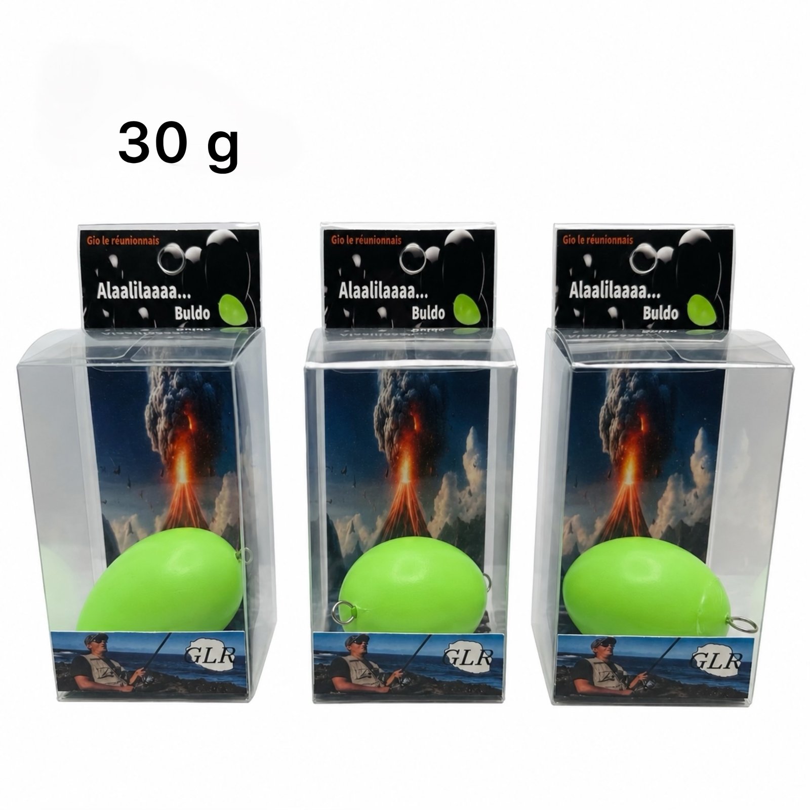 Buldo phosphorescent (20g / 40g / 50g / 70g / 80g) Couleur Vert et Orange – Image 2