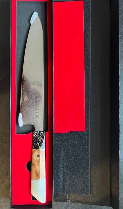 Couteau de chef professionnel en acier inoxydable de 67 couches Damas VG10 – Image 2