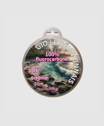 Fil de pêche 100% fluorocarbone en 50 mètres (0,30 / 0,35 / 0,39 / 0,42 mm)