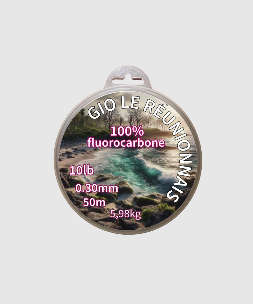 Fil de pêche 100% fluorocarbone en 50 mètres (0,30 / 0,35 / 0,39 / 0,42 mm / 0,45 mm / 0,50 mm / 0,55 mm / 0,60 mm / 0,70 mm / 0,80 mm / 0,90 mm) et 25 mètres (1,20 mm) ⭐​⭐​⭐​⭐​