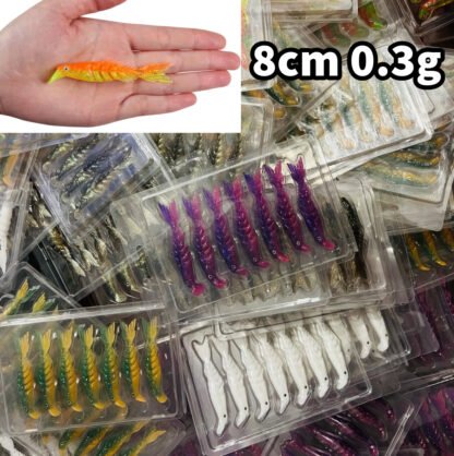 🐟 Leurre Souple Articulé à Lèvre – 8 cm | Nage Réaliste & Efficacité Redoutable | Lot de 7 pcs (6,93€) et Lot de 35 pcs (PROMO à 30€ au lieu de 34,65€) – Image 8