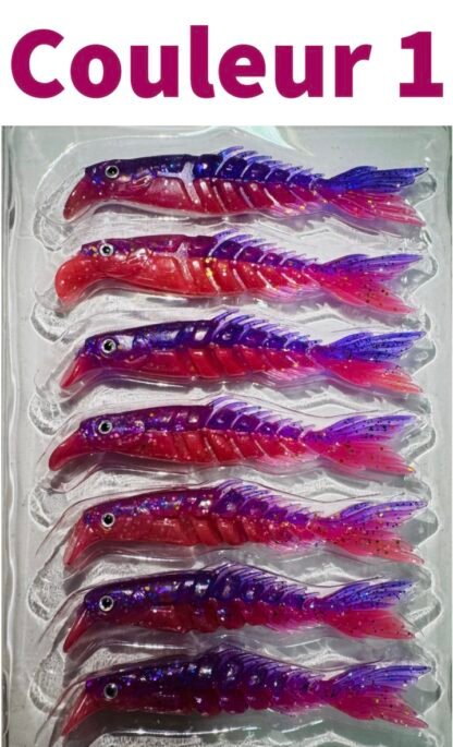 🐟 Leurre Souple Articulé à Lèvre – 8 cm | Nage Réaliste & Efficacité Redoutable | Lot de 7 pcs (6,93€) et Lot de 35 pcs (PROMO à 30€ au lieu de 34,65€) – Image 7