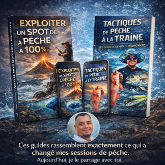 Guides "Tactiques de pêche à la traîne" et "Exploiter un spot de pêche à 100%"