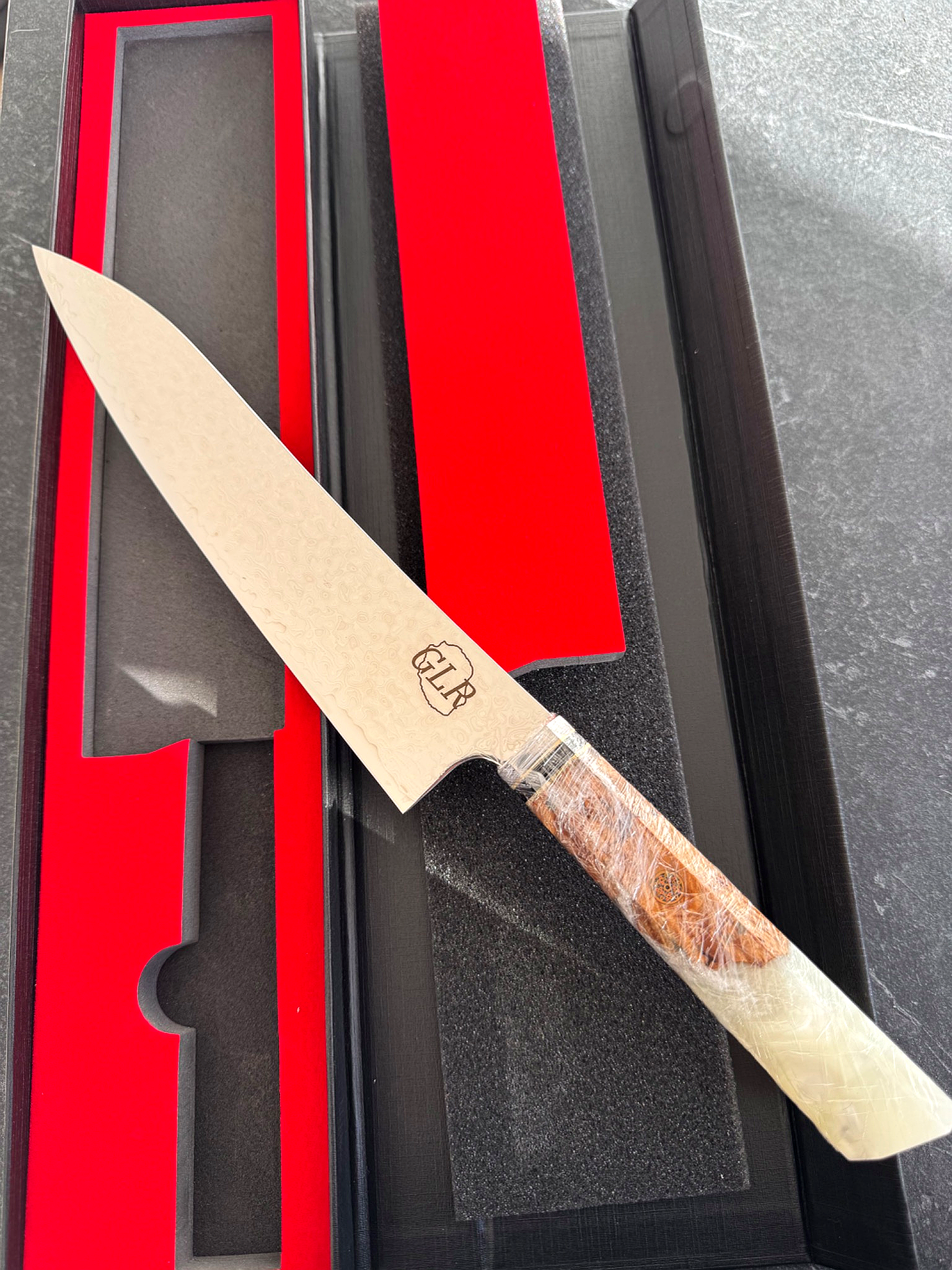 Couteau de chef professionnel en acier inoxydable de 67 couches Damas VG10 – Image 2