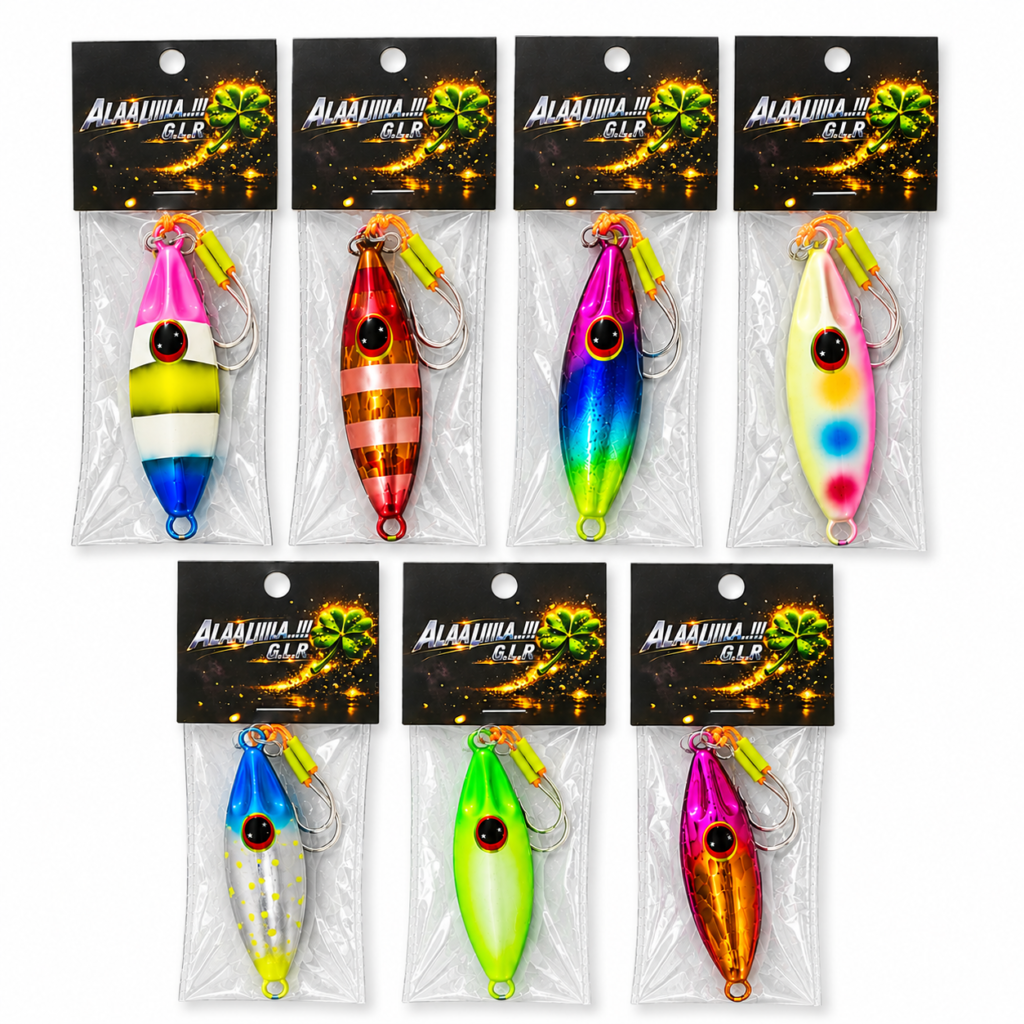 JIG | 8 couleurs | Poids de 30g , 40g, 60g, 80g, 100g et 120g