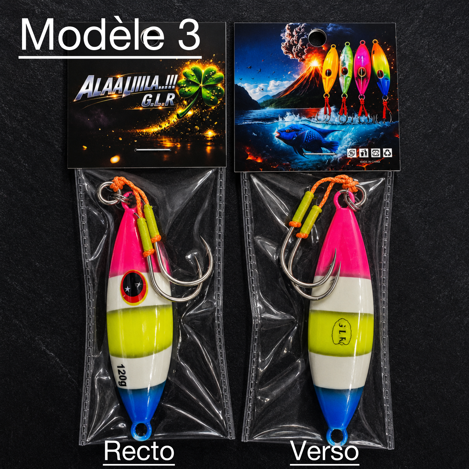 JIG | 7 couleurs | Poids de 30g , 40g, 60g, 80g, 100g et 120g – Image 4