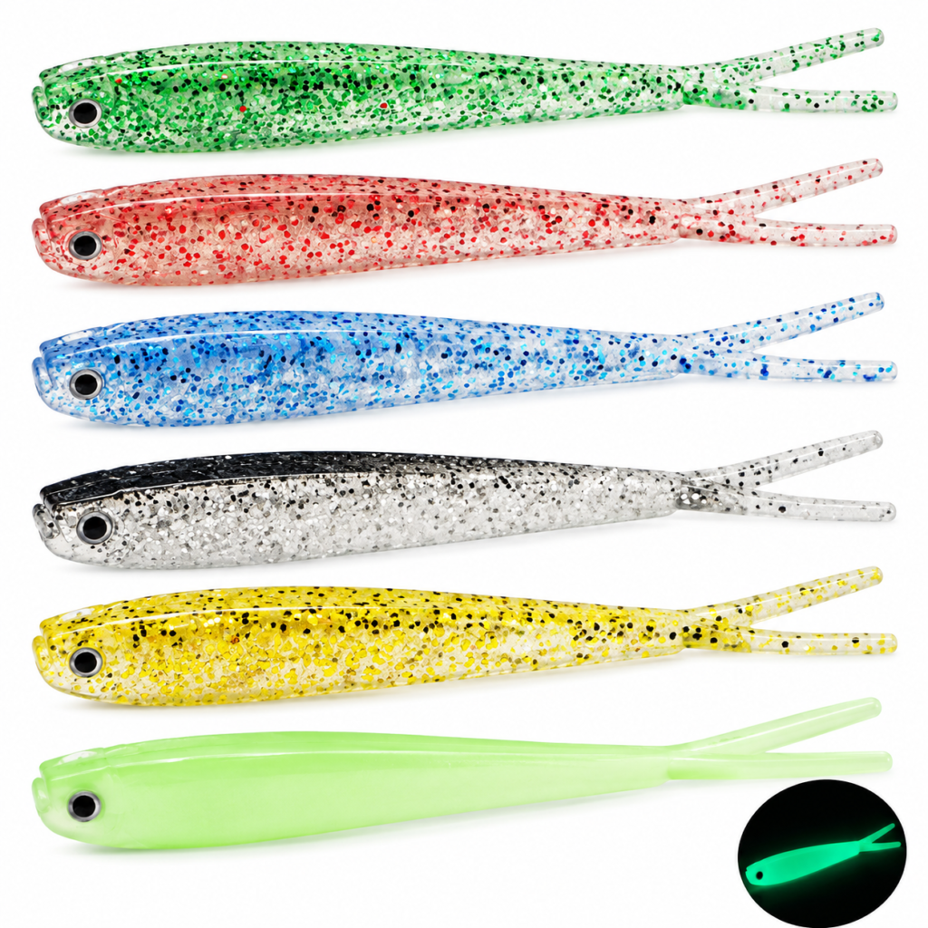 Leurres souples 6,5 cm – Lot de 30 leurres